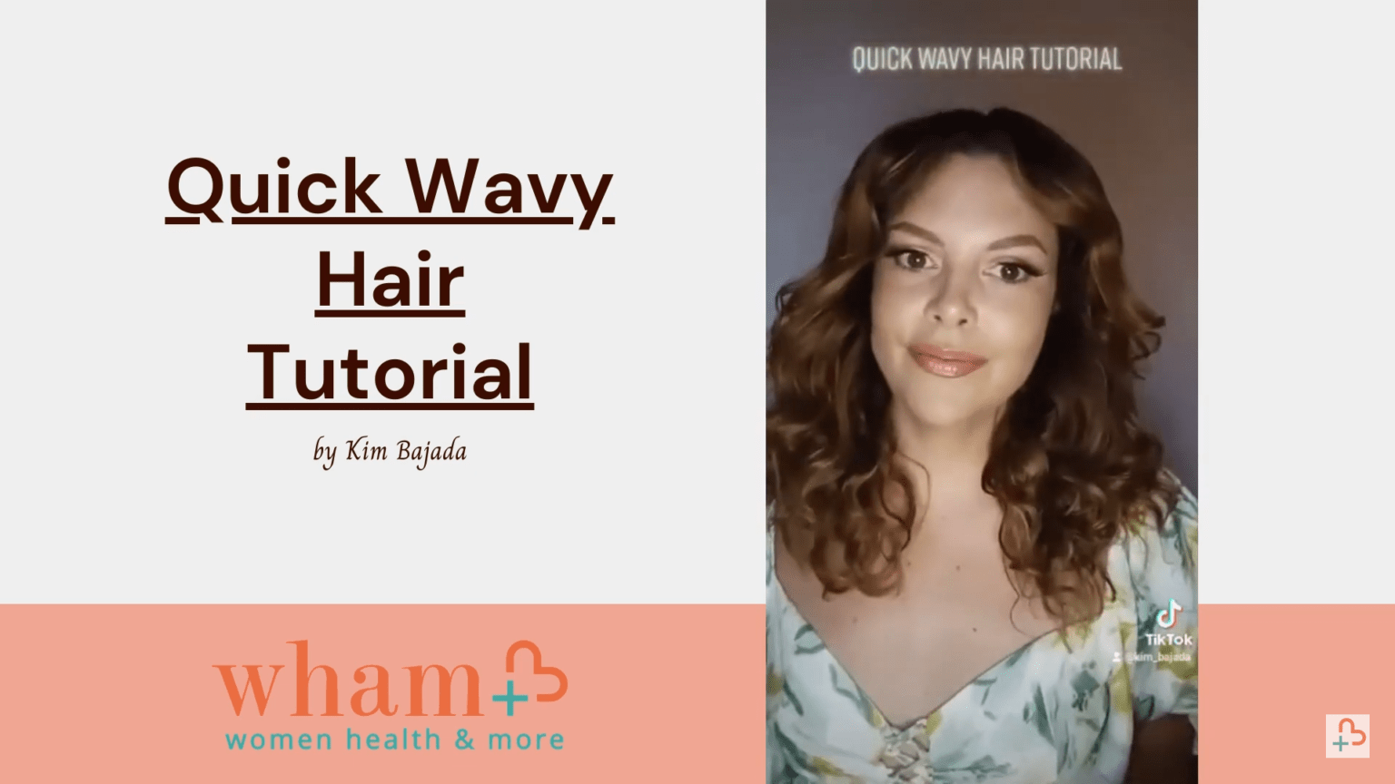 quick wavy hair tutorial